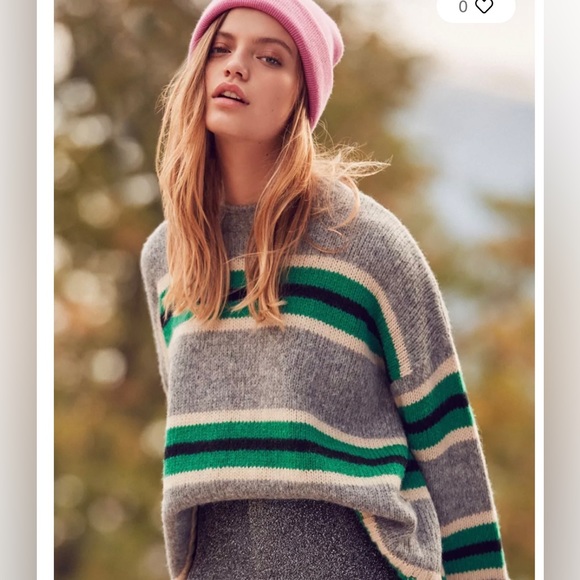 Urban Outfitters Oversized Striped Boyfriend Sweater Size M - Picture 3 of 14